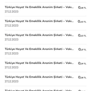 Türkiye Hayat Ve Emeklilik Anonim Şirketinden Sürekli Para Geliyor