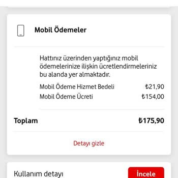 Vodafone Mobil Ödeme Yapılması Ve İstek Dışı Üyelik