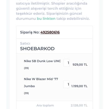Sipariş İptal Etme Shopier
