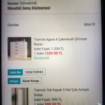 A101 Siparişim Kargolanmadı Ve İade Edilmedi!