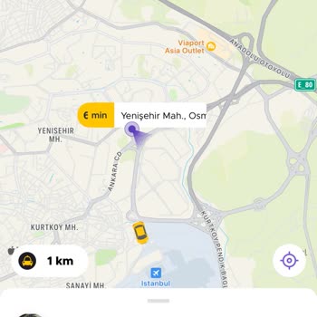 BiTaksi Üzerinden Çağırdığım Taksi Havaalanı Yolcusu Aldı