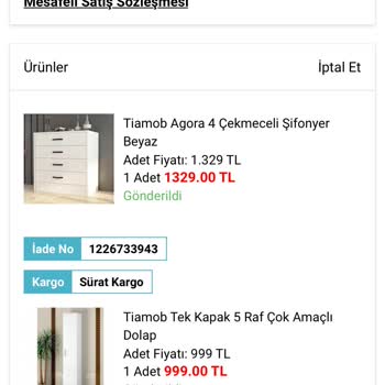 A101 İnternet Sitesi Üzerinden Yapılan Alışverişte Yaşanan Sorunlar