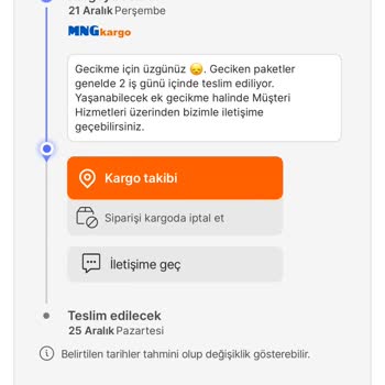 MNG Kargo Kargomu Teslim Etmiyor