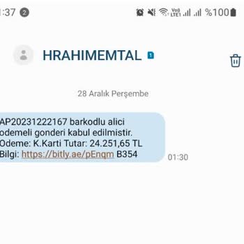 PTT Kargo Bilinmeyen Kargo Ödemesi Şikayeti