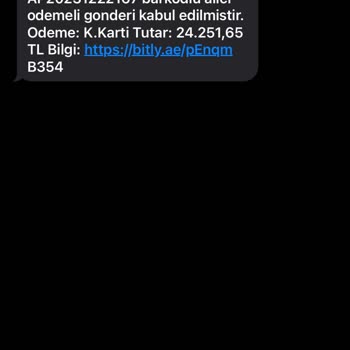 PTT Kargo PTT İle İlgili Sahte Mesaj
