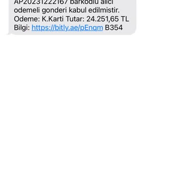 PTT Kargo Adına Gelen Mesaj