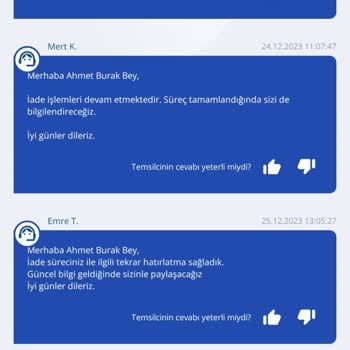 TurkNet Geri Ödeme Yapmıyor