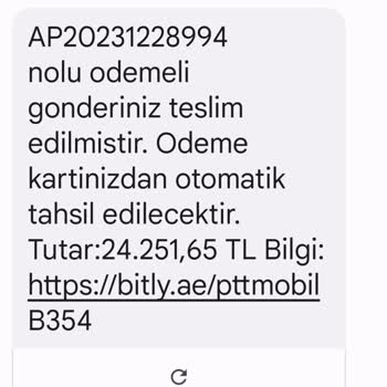 PTT Kargo PTT Mobil Üzerinden Bilgim Dışında Para Çekilmesi Şikayeti