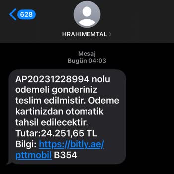 PTT Kargo Teslimatı Ve Yanlış Tahsilat Şikayeti