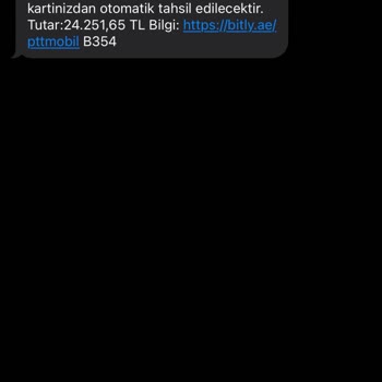 PTT Kargo Şaşırtan Sahte Mesaj Bildirimi