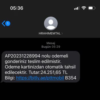 PTT Kargo PTT Sahte İ