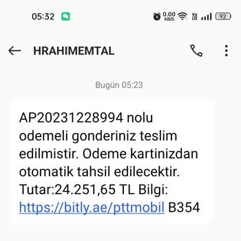 Sabahın Köründe Gelen HRAHIMEMTAL (SMS) Mesajı Hakkında