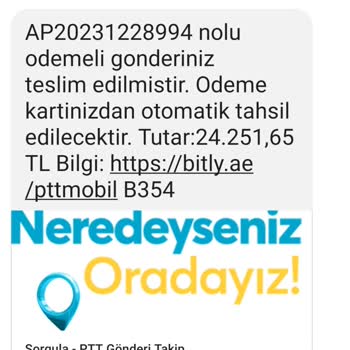 PTT Kargo PTT Asılsız Kargo
