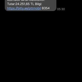 PTT Kargo PTT & Sahte Mesaj