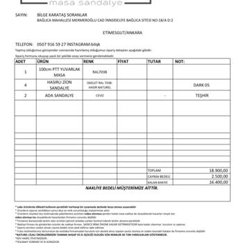 Ahmet Ayazbey Masa Sandalye Ürün Kusuru Ve İade Sürecinde Yaşanan Mağduriyet