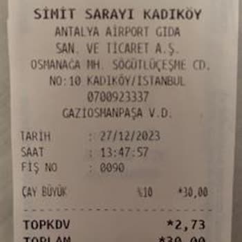 Kadıköy Simit Sarayı'nda Çay - Bisküvi Yenmezmiş