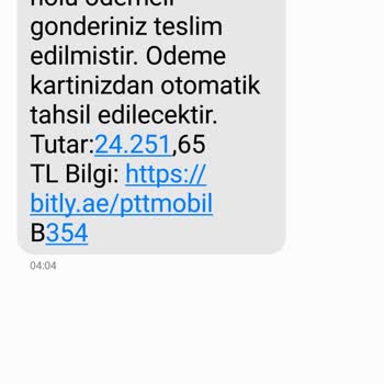 PTT Kargo Sahte Sipariş Ve Kargo Mesajı