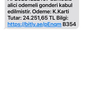 PTT Kargo Sahte Kargo Mesajı
