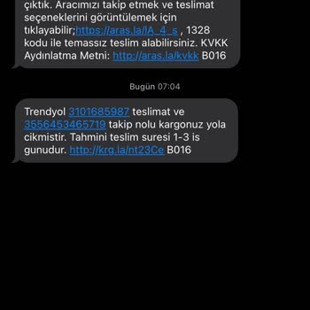 Aras Kargo Kargo Teslim Edilmedi