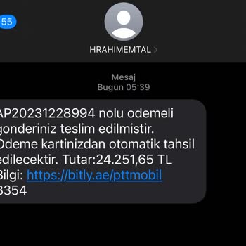 PTT Kargodan Mesaj