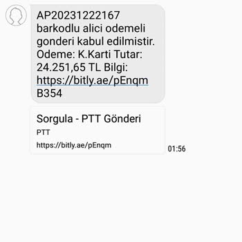 Hrahımemtal (SMS) Bilgi Mesajı