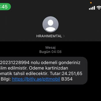 Hrahımemtal (SMS) Gecenin 4'ü Sahte Kargo