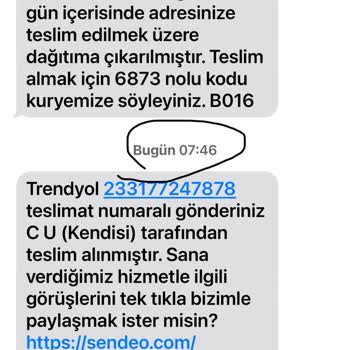 Trendyol İsmini Kullanarak Gelen Mesaj