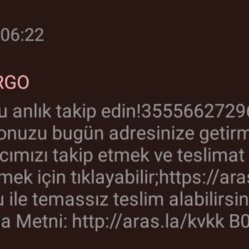 Aras Kargo Olmayan Kargonun Dağıtıma Çıkması