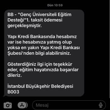 İBB Genç Üniversiteli Burs Ödemesi Hesabıma Yatmadı