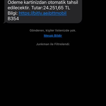 PTT Kargo Sahte Kargo Mesajı