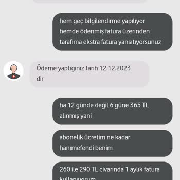 Vodafone Gecikme Bedeli Altında Fahiş Fiyat Yansıtıyor