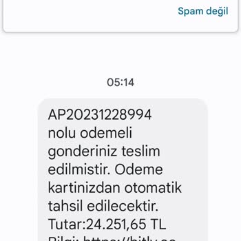 Hrahımemtal (SMS) Yalan Yanlış Bir Gönderi