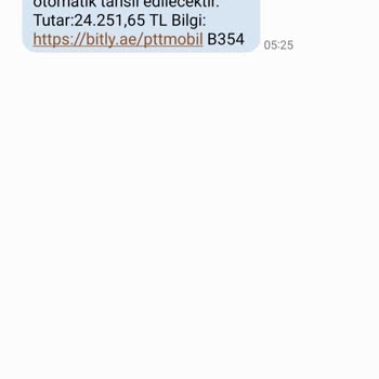 PTT Kargo PTT Mobil Adı Altında Sahte Mesajlar