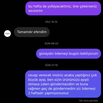 Sneakersmodan (steep.life) İade Yapılacak Denildi Ancak 2 Haftadır İade Yapılmıyor.