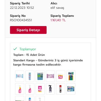 Rossmann Kargoya Verilmeyen Sipariş