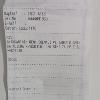 SuperStep Ürün Değişim Talebi
