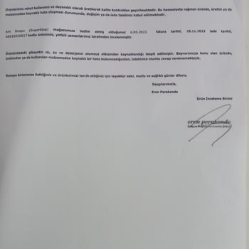 SuperStep Ürün Değişim Talebi