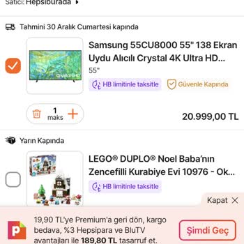 Hepsiburada Yayınladığı Fiyatını Sepette Artırıyor