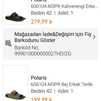 FLO Ayakkabı FLO Mağazasından Terlik Aldım Tedarik Edilememesi