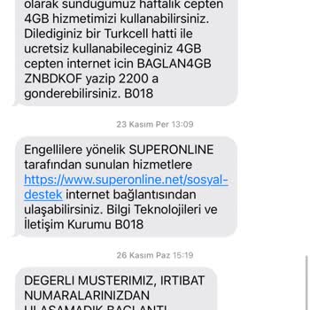 Turkcell Superonline Çözüm Sunulamayan İnternet Arızası
