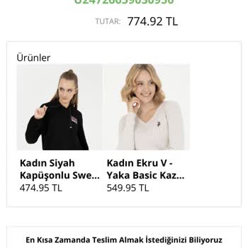 USPA Polo Ürün Kayıp