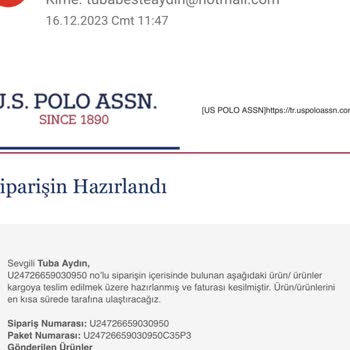 USPA Polo Ürün Kayıp