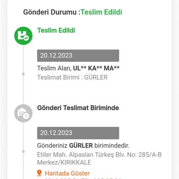 MNG Kargo Teslim Edilmeyen Kargo