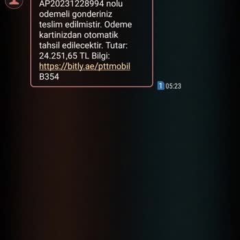 PTT Kargo Kredi Kartımdan Yüksek Tutar Tahsilat Şoku!