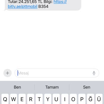 PTT Kargo Sahte Kargo SMS