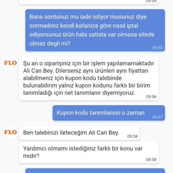 FLO Ayakkabı Kampanyalı Ürün Bana Sorulmadan İptal Edildi