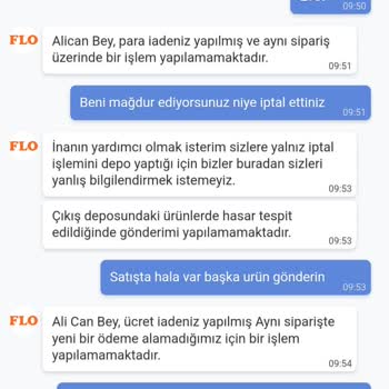 FLO Ayakkabı Kampanyalı Ürün Bana Sorulmadan İptal Edildi