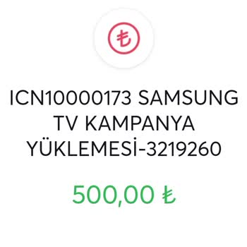 Samsung Hediye Çekine Eksik Para Yatırılması