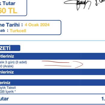 Turkcell Haksız Yurt Dışı Kullanım Ücret Talebi