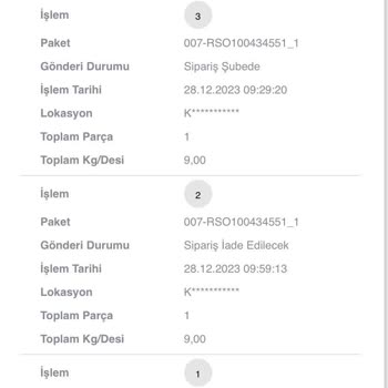 Scotty Gelmeyen Ve Güya İadeye Gönderilen Kargo
